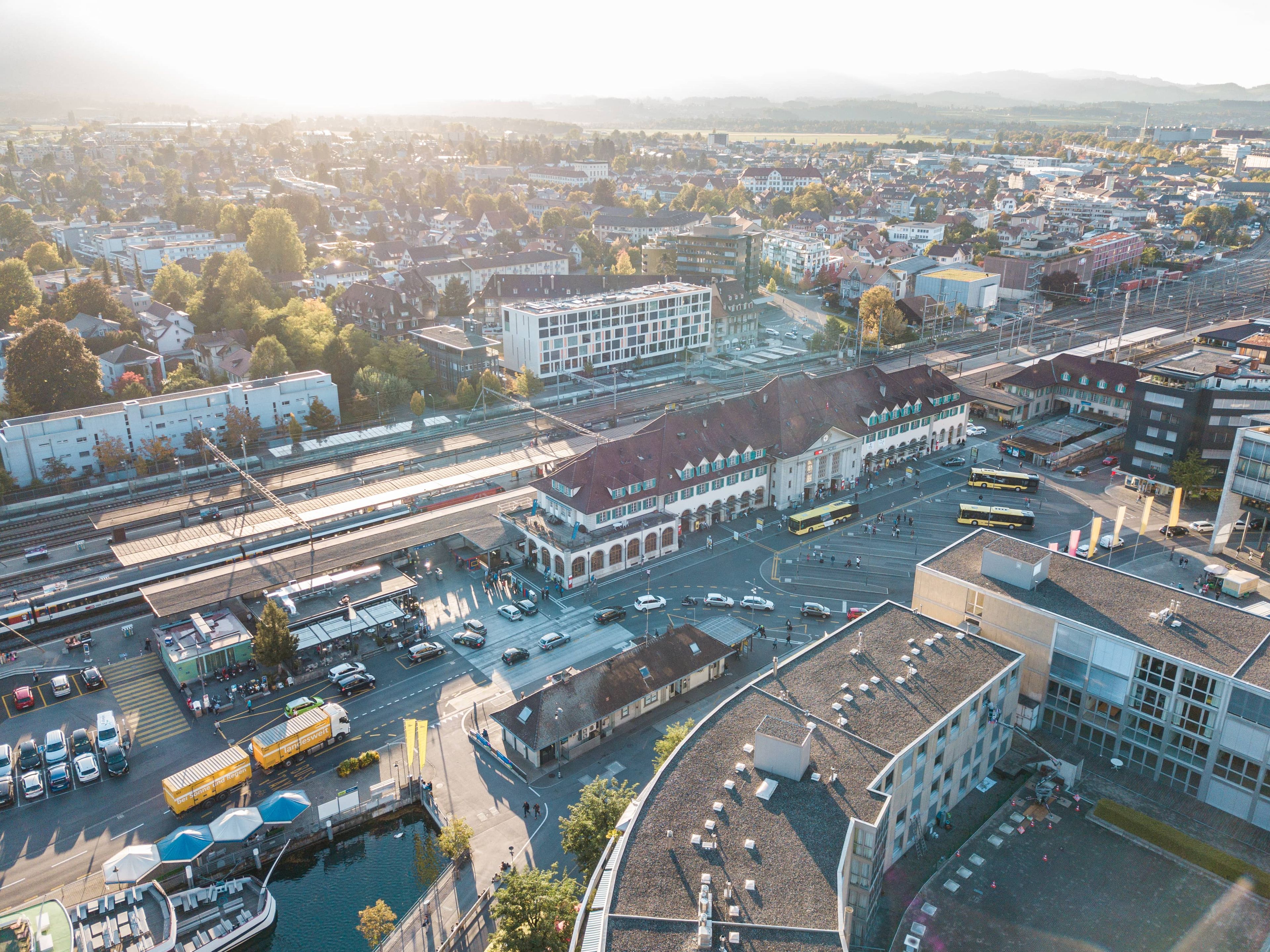Drohnenbild Stadt Thun